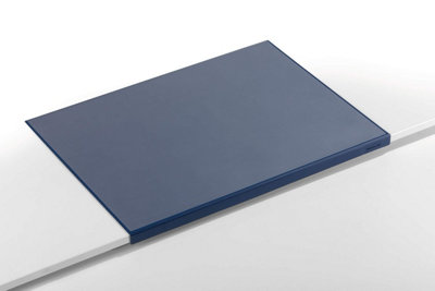 Durable Clear Overlay Edge Protector Desk Mat Pad for Notes - 65x50 cm - Blue