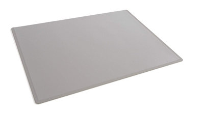 Durable Clear Overlay Non-Slip Desk Mat Notes Protector Pad - 53x40 cm - Grey