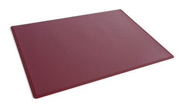 Durable Clear Overlay Non-Slip Desk Mat Notes Protector Pad - 53x40 cm - Red