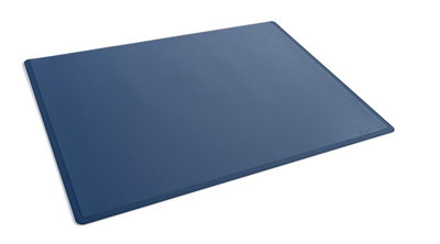 Durable Clear Overlay Non-Slip Desk Mat Notes Protector Pad - 65x50 cm - Blue