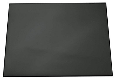 Durable Clear Overlay Non-Slip Desk Mat Notes Protector Pad - 65x52 cm - Black