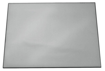 Durable Clear Overlay Non-Slip Desk Mat Notes Protector Pad - 65x52 cm - Grey