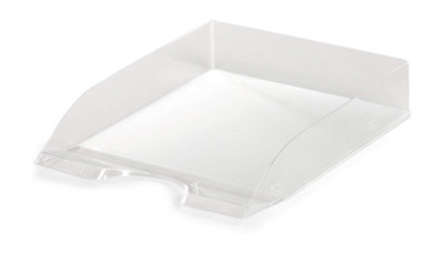 Durable Clear Stackable Letter Tray Document Organiser Paper File - A4+