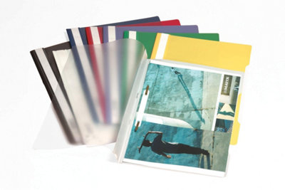 Durable Clear View Project Folder Document Report File - 50 Pack - A4 ...