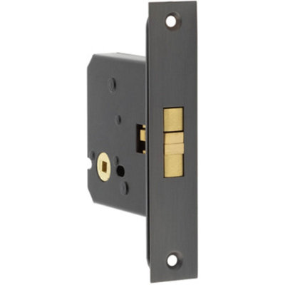 Durable Dark Bronze Sliding Door Bathroom Lock for Ultimate Privacy - Door Lock