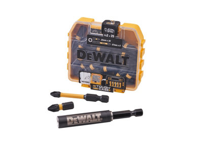 Durable DEWALT 25 Piece PZ2 Impact Bit Set with Magnetic Holder for Professionals and DIY Enthusiasts