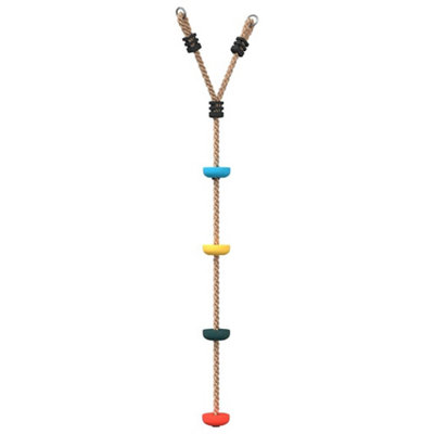 Durable Disc Rope Swing for Kids with 4 Treads Multicolour