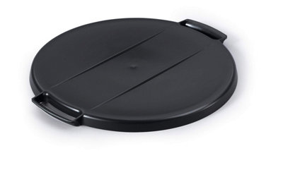 Durable DURABIN 40L Round Bin Lid - Strong & Easy Grip Handle - Black