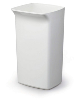 Durable DURABIN 40L Square - Strong Stylish Waste Recycling Bin - White