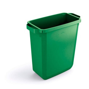 Durable DURABIN 60L Rectangular - Food Safe Waste Recycling Bin - Yellow