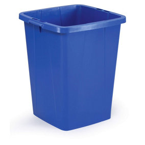 Durable DURABIN 90L Square - Food & Freezer Safe Waste Recycling Bin - Blue