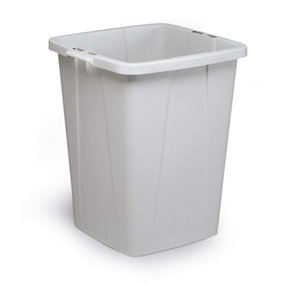 Durable DURABIN 90L Square - Food & Freezer Safe Waste Recycling Bin - Grey