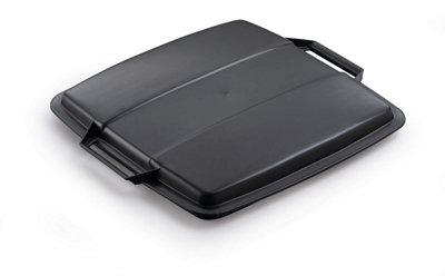 Durable DURABIN 90L Square Recycling Bin Lid - Black