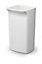Durable DURABIN Contemporary White Square Recycling Bin + Yellow Swing Lid - 40L