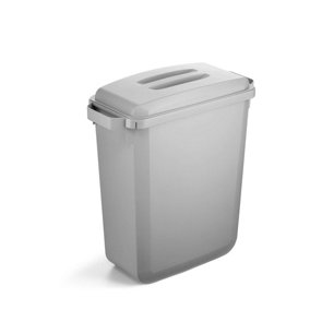 Durable DURABIN Grey Rectangular Recycling Bin + Lid - Food Safe - 60L