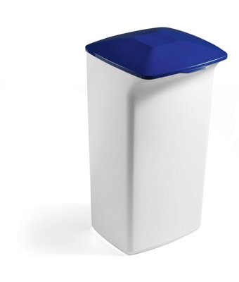 Durable DURABIN Square 40L Hinged Lid - Strong Recycling Waste Bin Lid - Blue