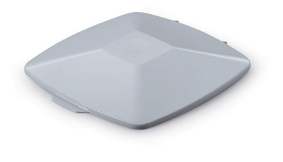 Durable DURABIN Square 40L Hinged Lid - Strong Recycling Waste Bin Lid - Grey