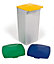 Durable DURABIN Square 40L Square Lid - Strong Recycling Waste Bin Lid - Blue
