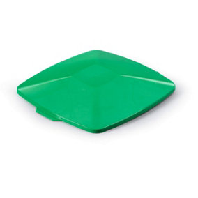 Durable DURABIN Square 40L Square Lid - Strong Recycling Waste Bin Lid - Green