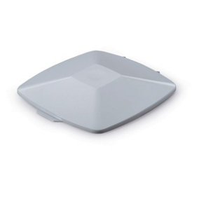 Durable DURABIN Square 40L Square Lid - Strong Recycling Waste Bin Lid - Grey