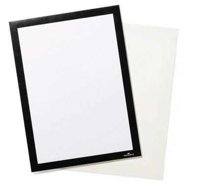 Durable DURAFRAME GRIP Fabric Adhesive Magnetic Signage Frame - A4 - Black