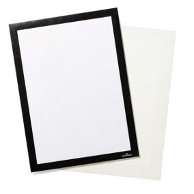 Durable DURAFRAME GRIP Fabric Adhesive Magnetic Signage Frame - A4 - Black