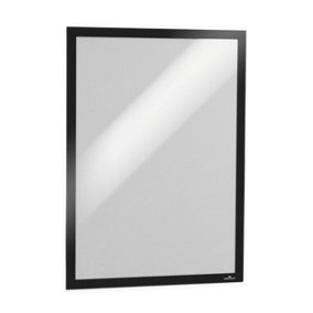 Durable DURAFRAME Self Adhesive Magnetic Signage Frame - 2 Pack - A3 Black