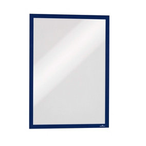Durable DURAFRAME Self Adhesive Magnetic Signage Frame - 2 Pack - A3 Blue