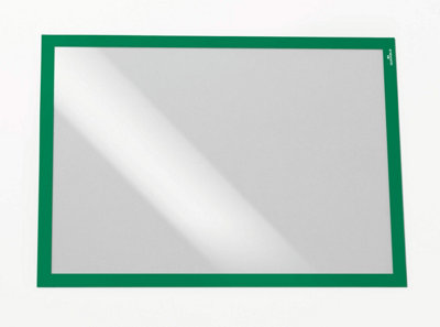 Durable DURAFRAME Self Adhesive Magnetic Signage Frame - 2 Pack - A3 Green