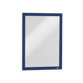 Durable DURAFRAME Self Adhesive Magnetic Signage Frame - 2 Pack - A4 Blue