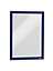 Durable DURAFRAME Self Adhesive Magnetic Signage Frame - A4 Blue