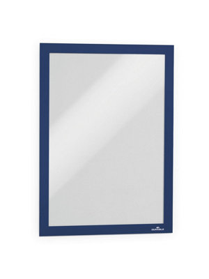 Durable DURAFRAME Self Adhesive Magnetic Signage Frame - A4 Blue