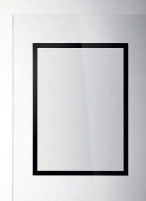 Durable DURAFRAME Static Cling Magnetic UV Signage Frames - 2 Pack - A3 Black