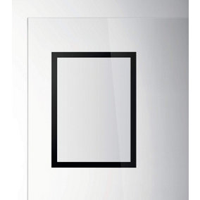 Durable DURAFRAME Static Cling Magnetic UV Signage Frames - 2 Pack - A4 Black