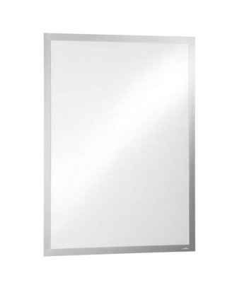 Durable DURAFRAME UV Poster Adhesive Magnetic Signage Frame - 50x70 cm - Silver