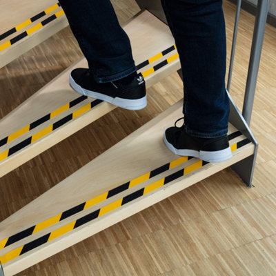 Durable DURALINE GRIP Strong Anti Slip Hazard Warning Floor Tape - 25mm ...