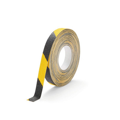 Durable DURALINE GRIP+ Strong Anti Slip Hazard Warning Floor Tape - 25mm x 15m