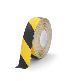 Durable DURALINE GRIP+ Strong Anti Slip Hazard Warning Floor Tape - 50mm x 15m
