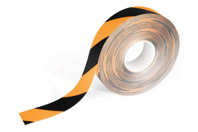 Durable DURALINE Heavy Duty Non-Slip Hazard Warning Floor Tape - 50mm x 15m