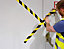 Durable DURALINE Removable PVC Hazard Warning Floor Marking Tape - 50mm x 33m