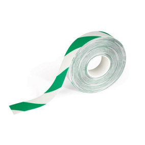 Durable DURALINE Safety Non-Slip Hazard Warning Tape - 50mm x 30m - Green/White