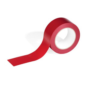 Durable DURALINE Strong Removable PVC Floor Marking Tape - 50mm x 33m - Red