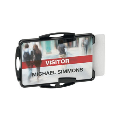 Durable Eco-Friendly ID Card Badge Holder - Black - Recycled Plastic ...