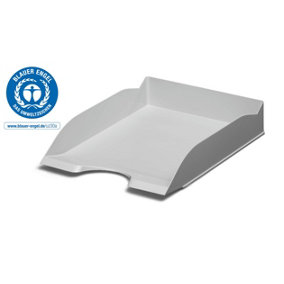 Durable ECO Recycled Plastic Stackable Letter Tray Document File - A4+ Grey
