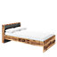 Durable Fargo Bed Frame with Wooden Storage Drawer in Raw Steel & Canyon Alpine Spruce (W960mm x H860mm x D2180mm)