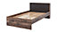 Durable Fargo Bed Frame with Wooden Storage Drawer in Raw Steel & Canyon Alpine Spruce (W960mm x H860mm x D2180mm)