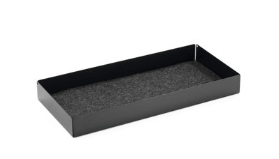 Durable Felt Lined Metal Drawer for Monitor Riser Stand - 47 x 22 cm