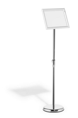 Durable Floor Stand with Aluminium Snap Frame Menu Poster Display - A4