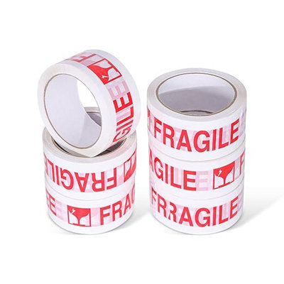 Durable Fragile Tape Secure Your Packages with Care 48mm x 66M (36 Rolls)