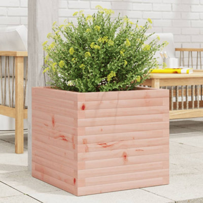 Durable Garden Planter 50x50x46 cm Solid Wood Douglas